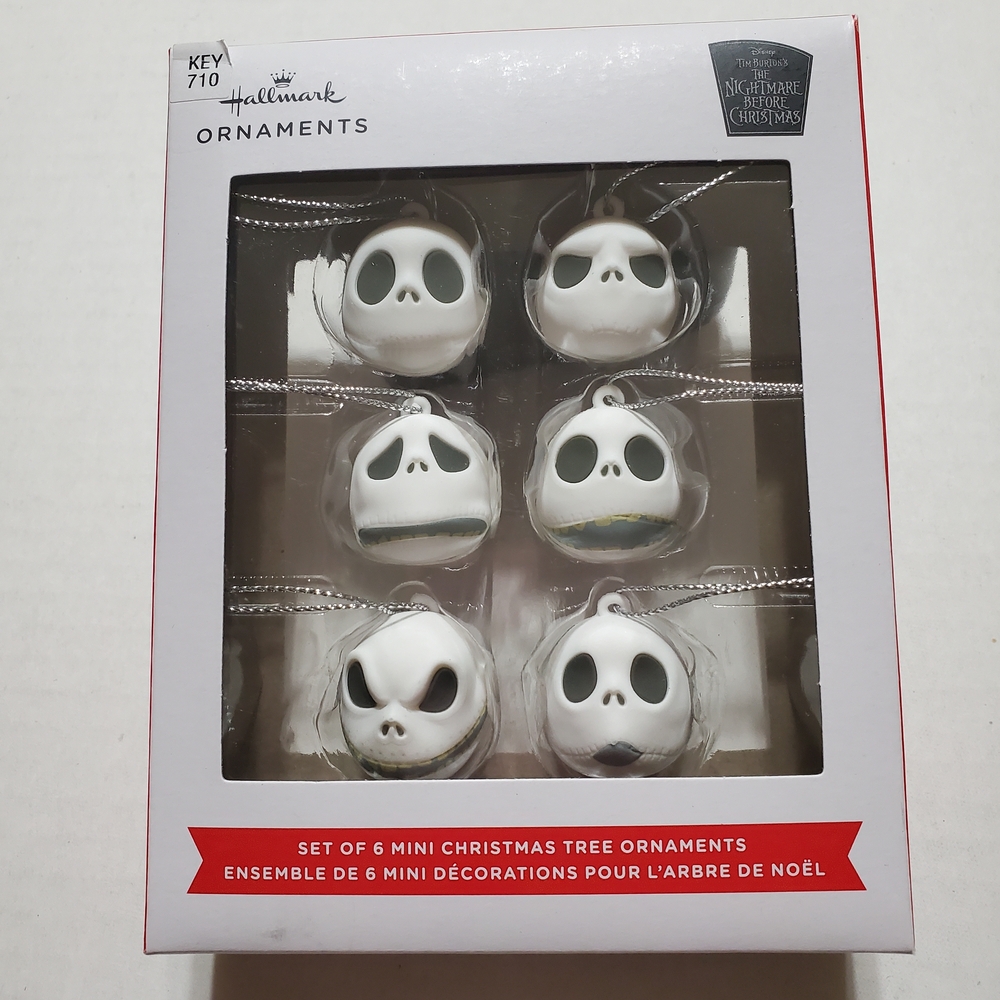Jack Skellington Skulls Mini Figures Hallmark Christmas Tree Ornaments